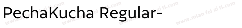 PechaKucha Regular字体转换
